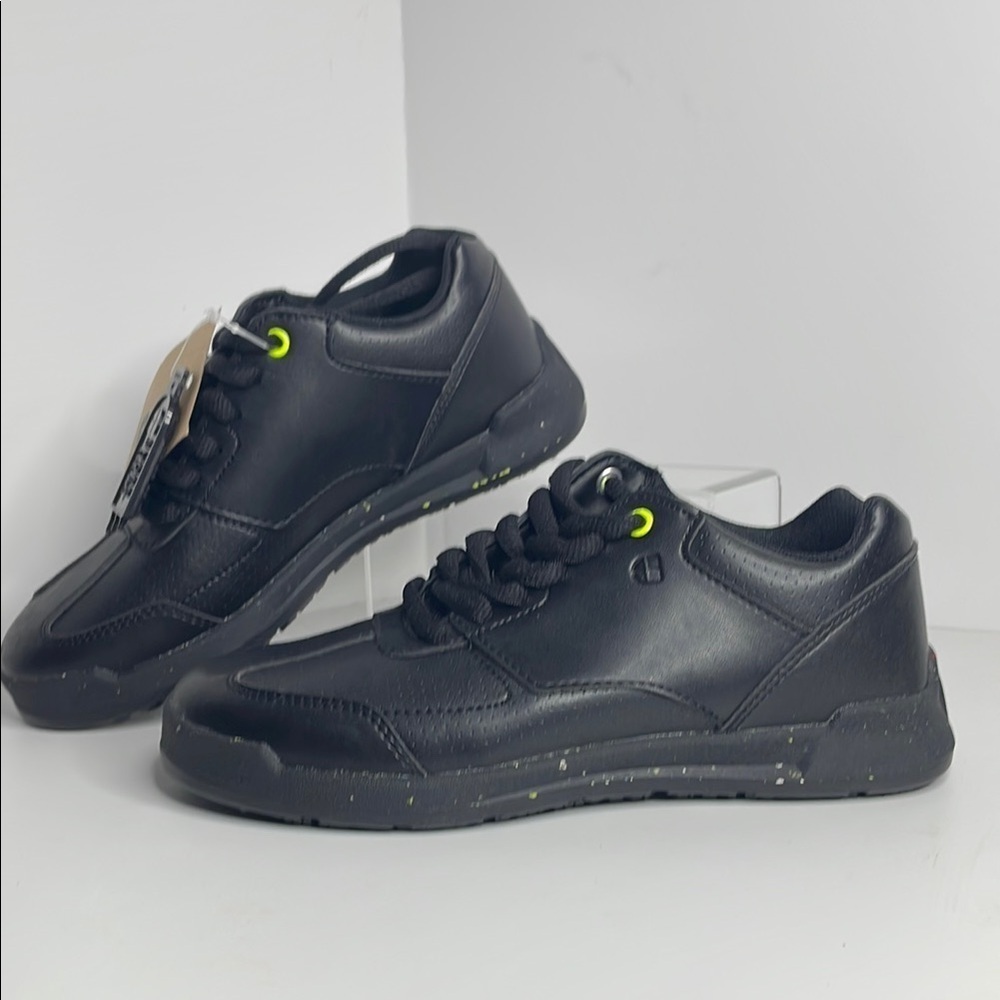 Shoes For Crews Black Sneakers with Low-Top Design